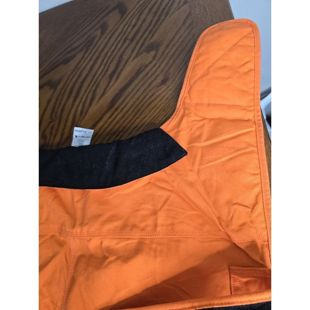 CARHARTT Hunter Orange Waterproof Hunting Insulated Duck Cloth Dog Chore Coat XL